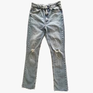 Zara Acid Wash Distressed Jeans